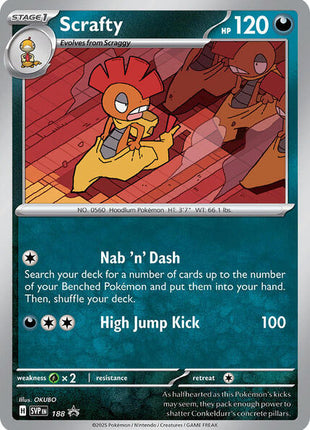 Scrafty - 188 (Cosmos Holo) - SV Scarlet and Violet Promo Cards - Holofoil - Near Mint (NM)