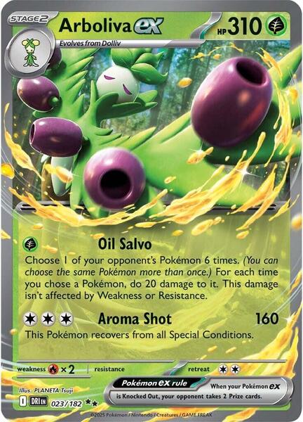Arboliva ex - SV10 Destined Rivals - Holofoil - Near Mint (NM)