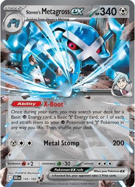 Steven's Metagross ex - SV10 Destined Rivals - Holofoil - Near Mint (NM)