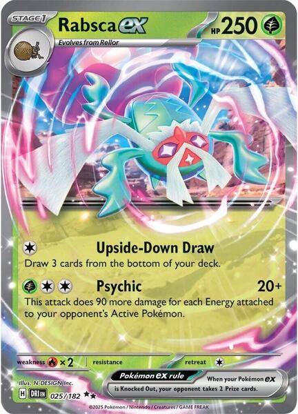 Rabsca ex - SV10 Destined Rivals - Holofoil - Near Mint (NM)