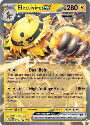 Electivire ex - 069/182 - SV10 Destined Rivals - Holofoil - Near Mint (NM)