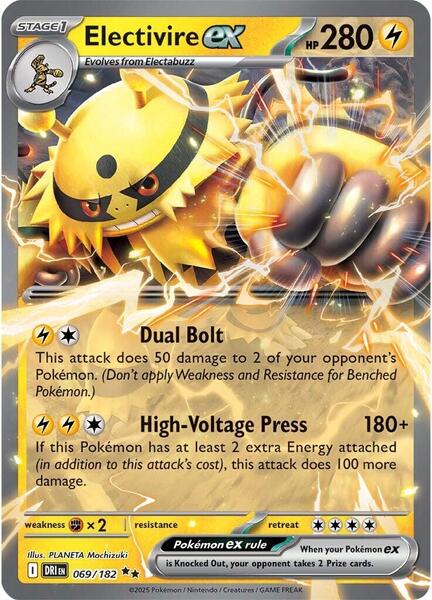 Electivire ex - 069/182 - SV10 Destined Rivals - Holofoil - Near Mint (NM)