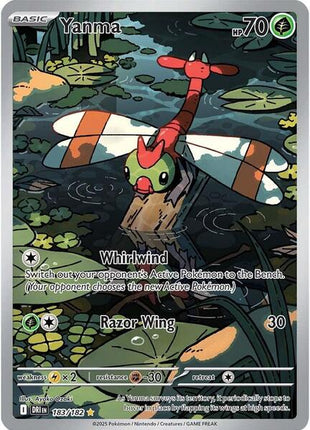 Yanma - 183/182 - SV10 Destined Rivals - Holofoil - Near Mint (NM)