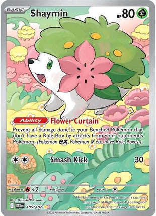 Shaymin - 185/182 - SV10 Destined Rivals - Holofoil - Near Mint (NM)