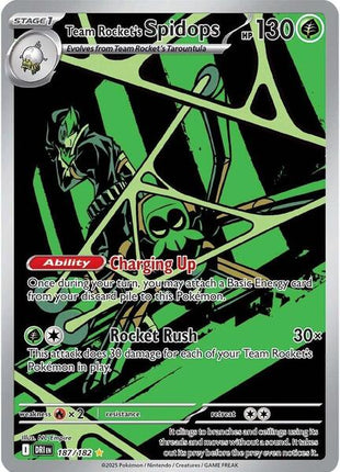 Team Rocket's Spidops - 187/182 - SV10 Destined Rivals - Holofoil - Near Mint (NM)