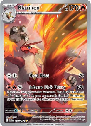 Blaziken - 192/182 - SV10 Destined Rivals - Holofoil - Near Mint (NM)