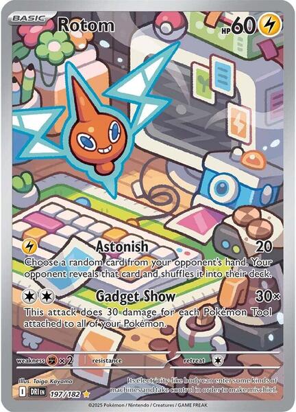 Rotom - 197/182 - SV10 Destined Rivals - Holofoil - Near Mint (NM)