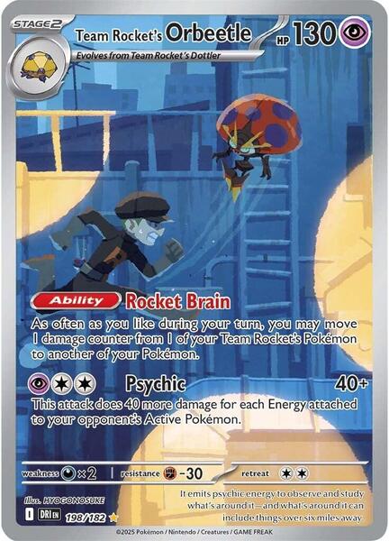 Team Rocket's Orbeetle - 198/182 - SV10 Destined Rivals - Holofoil - Near Mint (NM)
