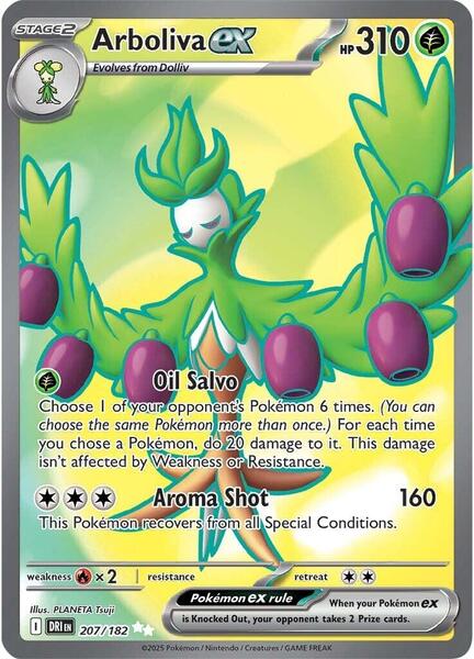 Arboliva ex - 207/182 - SV10 Destined Rivals - Holofoil - Near Mint (NM)