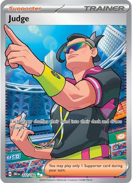 Judge - 222/182 - SV10 Destined Rivals - Holofoil - Near Mint (NM)