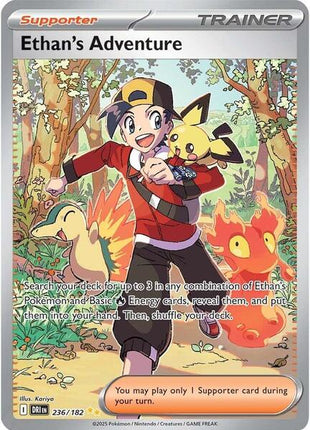 Ethan's Adventure - 236/182 - SV10 Destined Rivals - Holofoil - Near Mint (NM)