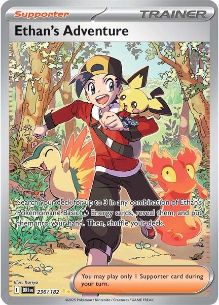 Ethan's Adventure - 236/182 - SV10 Destined Rivals - Holofoil - Near Mint (NM)
