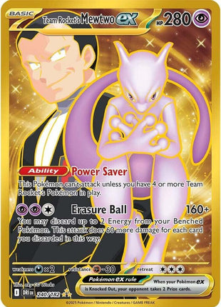 Team Rocket's Mewtwo ex - 240/182 - SV10 Destined Rivals - Holofoil - Near Mint (NM)