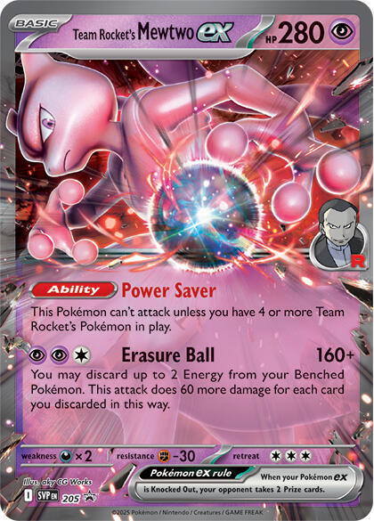 Team Rocket's Mewtwo ex - SV Scarlet and Violet Promo Cards - Holofoil - Near Mint (NM)