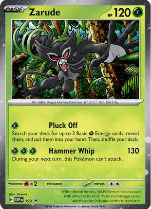 Zarude - 199 (Cosmos Holo) - SV Scarlet and Violet Promo Cards - Holofoil - Near Mint (NM)