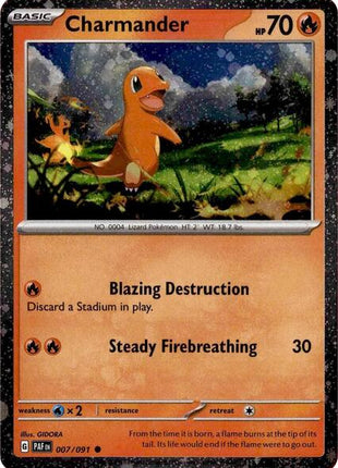 Charmander - 007/091 (Cosmos Holo) - Miscellaneous Cards and Products - Holofoil - Near Mint (NM)