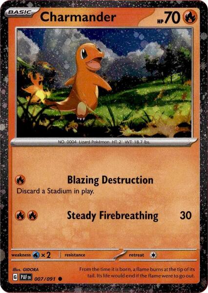 Charmander - 007/091 (Cosmos Holo) - Miscellaneous Cards and Products - Holofoil - Near Mint (NM)