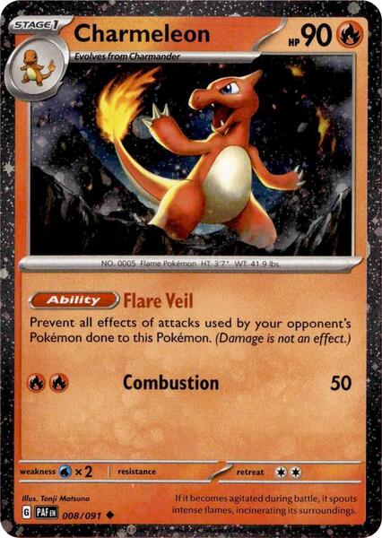 Charmeleon - 008/091 (Cosmos Holo) - Miscellaneous Cards and Products - Holofoil - Near Mint (NM)