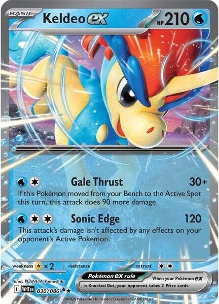 Keldeo ex - SV White Flare - Holofoil - Near Mint (NM)