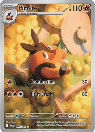 Pignite - 097/086 - SV White Flare - Holofoil - Near Mint (NM)