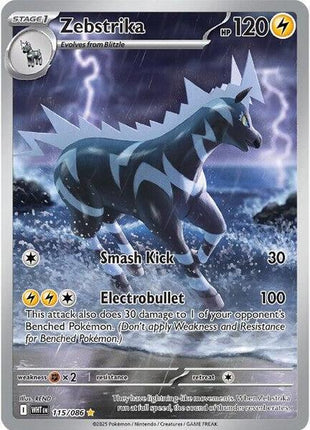 Zebstrika - 115/086 - SV White Flare - Holofoil - Near Mint (NM)