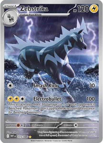 Zebstrika - 115/086 - SV White Flare - Holofoil - Near Mint (NM)