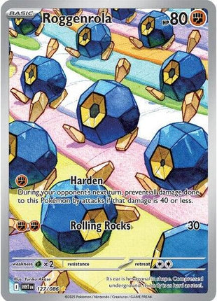 Roggenrola - 127/086 - SV White Flare - Holofoil - Near Mint (NM)