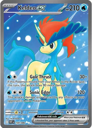 Keldeo ex - 159/086 - SV White Flare - Holofoil - Near Mint (NM)