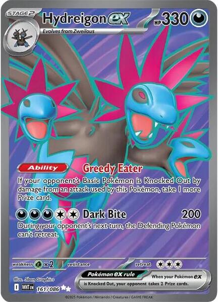 Hydreigon ex - 161/086 - SV White Flare - Holofoil - Near Mint (NM)