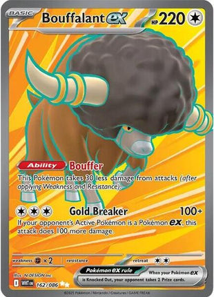 Bouffalant ex - 162/086 - SV White Flare - Holofoil - Near Mint (NM)