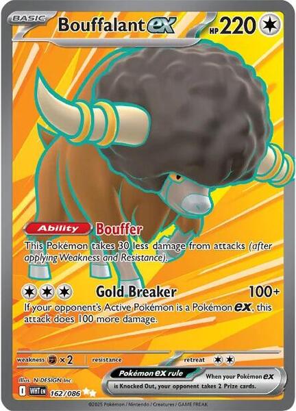 Bouffalant ex - 162/086 - SV White Flare - Holofoil - Near Mint (NM)