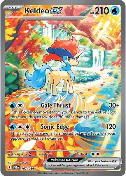 Keldeo ex - 167/086 - SV White Flare - Holofoil - Near Mint (NM)