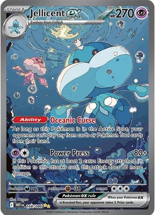 Jellicent ex - 168/086 - SV White Flare - Holofoil - Near Mint (NM)