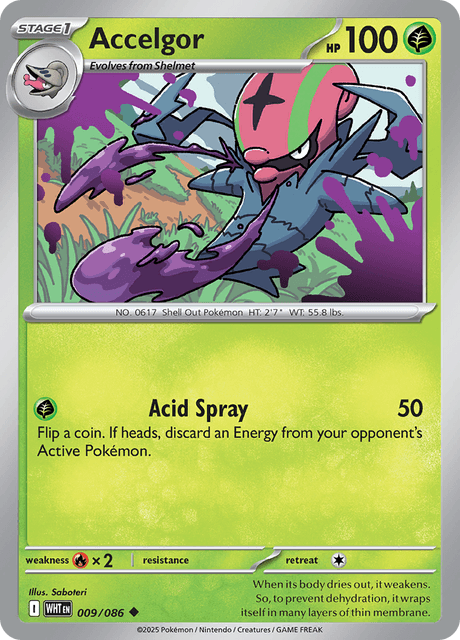 Accelgor (Master Ball Pattern) - SV White Flare - Holofoil - Near Mint (NM)