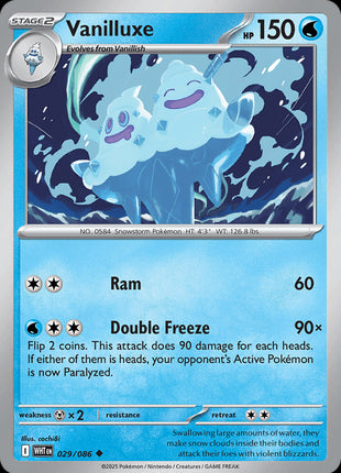 Vanilluxe (Master Ball Pattern) - SV White Flare - Holofoil - Near Mint (NM)