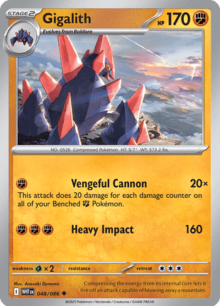 Gigalith (Master Ball Pattern) - SV White Flare - Holofoil - Near Mint (NM)