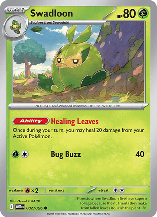 Swadloon (Poke Ball Pattern) - SV White Flare - Holofoil - Near Mint (NM)