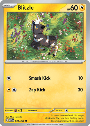Blitzle (Poke Ball Pattern) - SV White Flare - Holofoil - Near Mint (NM)