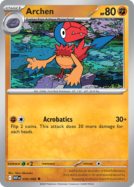 Archen (Poke Ball Pattern) - SV White Flare - Holofoil - Lightly Played (LP)