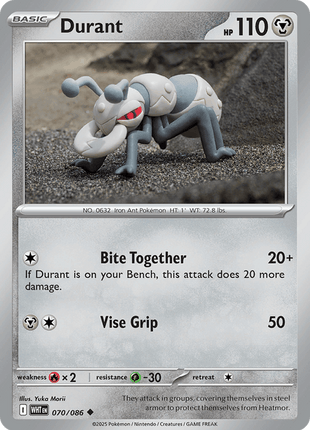 Durant (Poke Ball Pattern) - SV White Flare - Holofoil - Near Mint (NM)