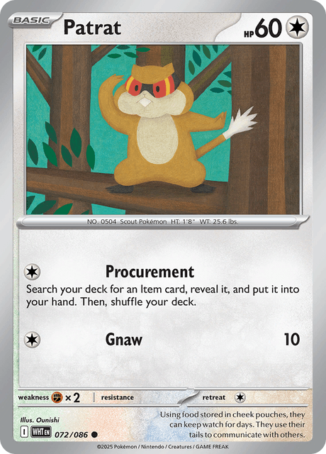 Patrat (Poke Ball Pattern) - SV White Flare - Holofoil - Near Mint (NM)