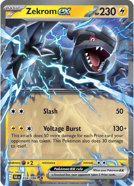 Zekrom ex - SV Black Bolt - Holofoil - Near Mint (NM)