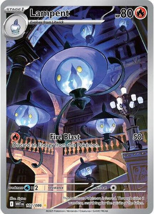 Lampent - 102/086 - SV White Flare - Holofoil - Near Mint (NM)