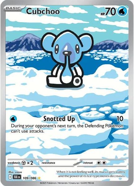 Cubchoo - 109/086 - SV Black Bolt - Holofoil - Near Mint (NM)