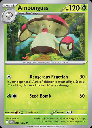 Amoonguss (Master Ball Pattern) - SV Black Bolt - Holofoil - Near Mint (NM)