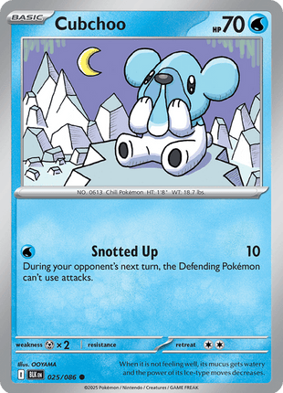 Cubchoo (Master Ball Pattern) - SV Black Bolt - Holofoil - Near Mint (NM)