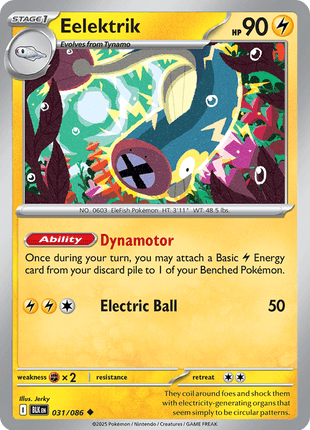 Eelektrik (Master Ball Pattern) - SV Black Bolt - Holofoil - Near Mint (NM)