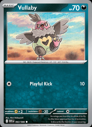 Vullaby (Master Ball Pattern) - SV White Flare - Holofoil - Near Mint (NM)