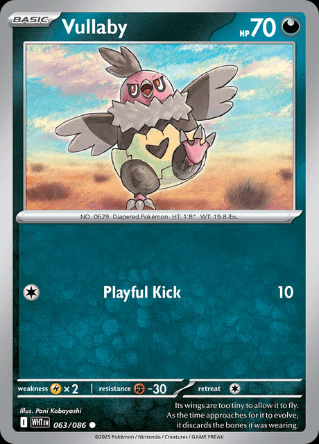 Vullaby (Master Ball Pattern) - SV White Flare - Holofoil - Near Mint (NM)