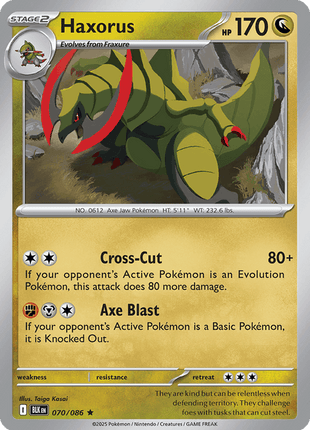 Haxorus (Master Ball Pattern) - SV Black Bolt - Holofoil - Near Mint (NM)